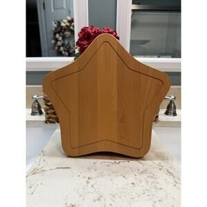 Longaberger Christmas Collection 2001 Shining Star Basket Liner Lid Preowned